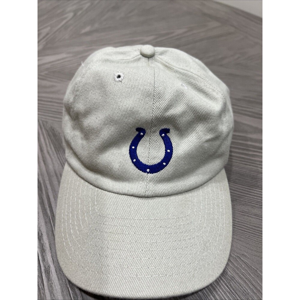 NFL Indianapolis Colts Strapback Hat Baseball Cap‎ Beige Embroidered Football